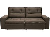 Sofá 3 Lugares Retrátil Reclinável Suede Palatino Linoforte - 5