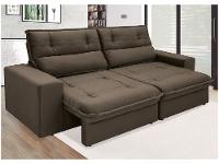 Sofá 3 Lugares Retrátil Reclinável Suede Palatino Linoforte - 6