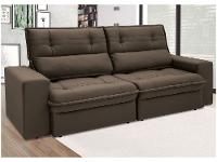 Sofá 3 Lugares Retrátil Reclinável Suede Palatino Linoforte - 7
