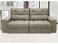 Sofá 3 Lugares Retrátil Reclinável Suede Palatino Linoforte - 6