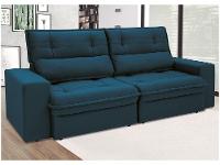 Sofá 3 Lugares Retrátil Reclinável Suede Palatino Linoforte - 6