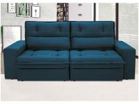 Sofá 3 Lugares Retrátil Reclinável Suede Palatino Linoforte - 8