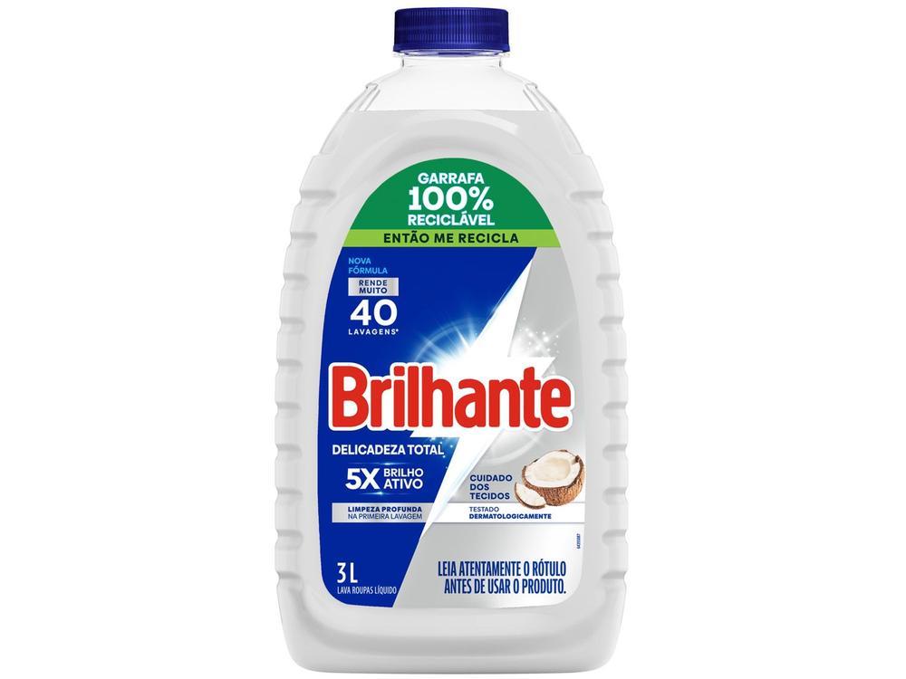 Sabão Líquido Brilhante Delicadeza Total Coco 3L - 1