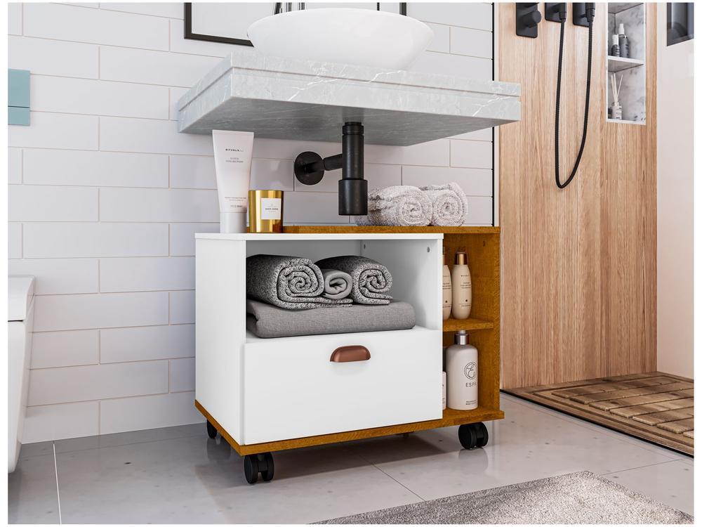 Gabinete para Banheiro 1 Gaveta Móveis Bechara Tóquio - 1