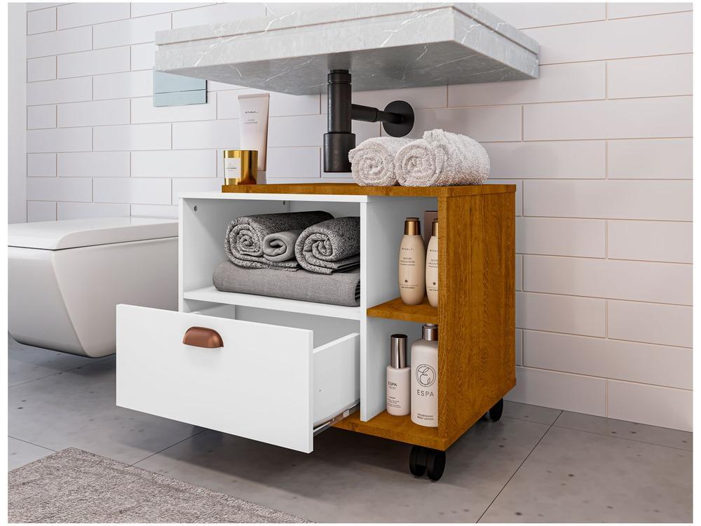 Gabinete para Banheiro 1 Gaveta Móveis Bechara Tóquio - 3