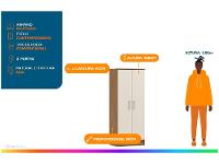 Armário Multiuso 2 Portas 3 Prateleiras Demóbile Viena - 2