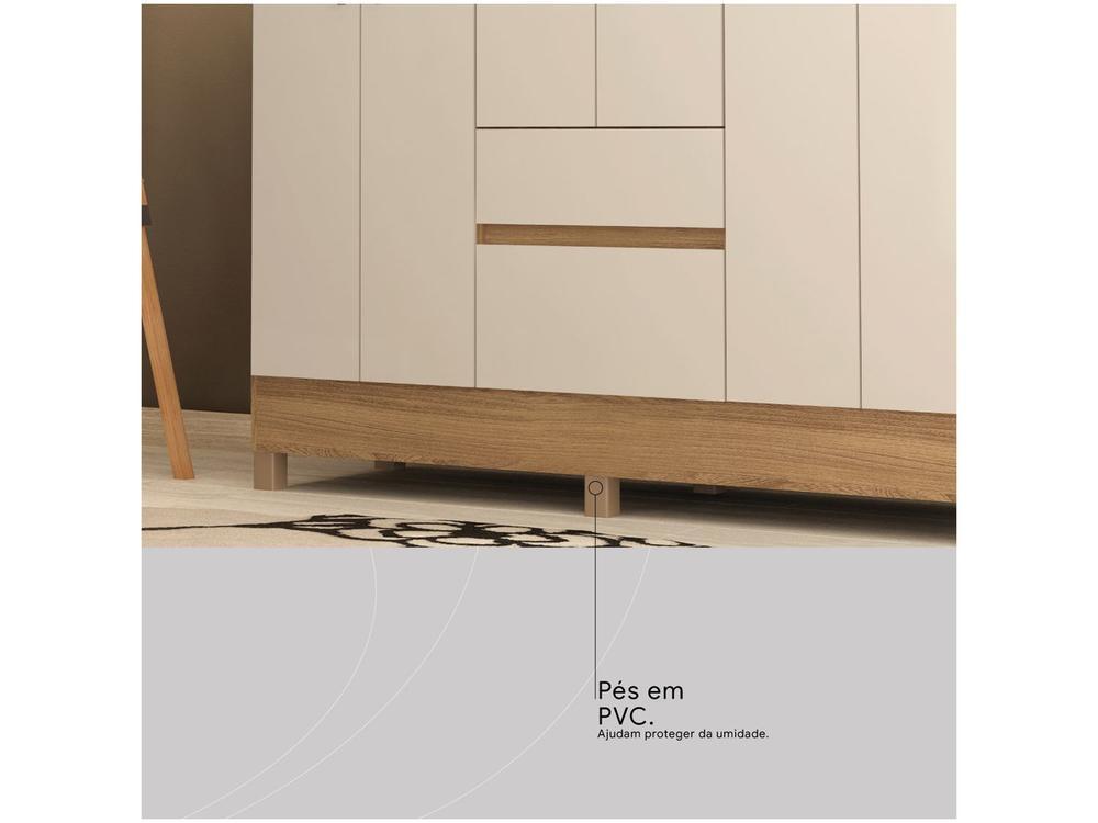 Guarda-roupa Casal 2 Gavetas 6 Portas Demóbile Flash II - 6