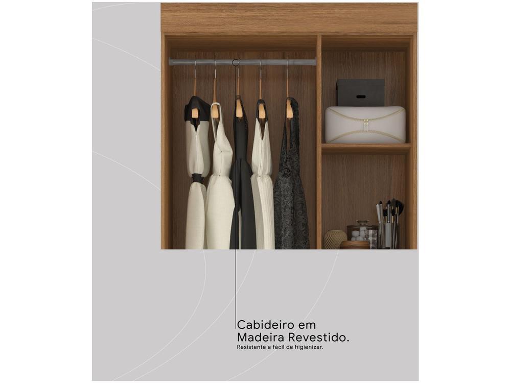 Guarda-roupa Solteiro 2 Gavetas 3 Portas Demóbile Wind - 4