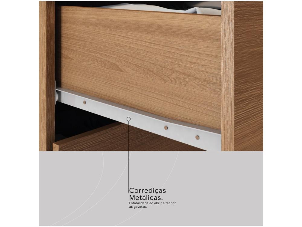 Guarda-roupa Solteiro 2 Gavetas 3 Portas Demóbile Wind - 5