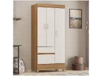 Guarda-roupa Solteiro 2 Gavetas 3 Portas Demóbile Wind - 1