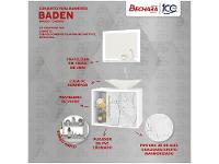 Gabinete Para Banheiro Aéreo com Espelheira Móveis Bechara Baden - 2