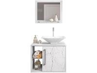 Gabinete Para Banheiro Aéreo com Espelheira Móveis Bechara Baden - 4