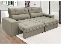 Sofá 4 Lugares Retrátil Reclinável Suede Palatino Linoforte - 6