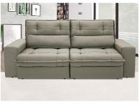 Sofá 4 Lugares Retrátil Reclinável Suede Palatino Linoforte - 8
