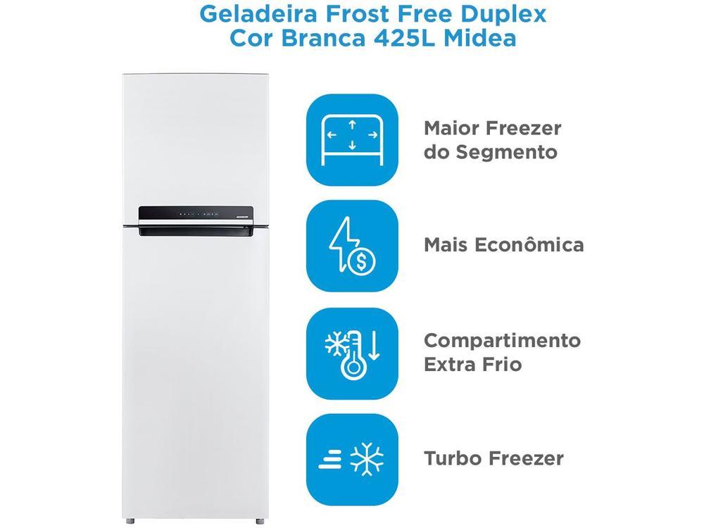 Geladeira/Refrigerador Midea Frost Free 2 Portas Branca 425L MD-RT572EVD011 - 2