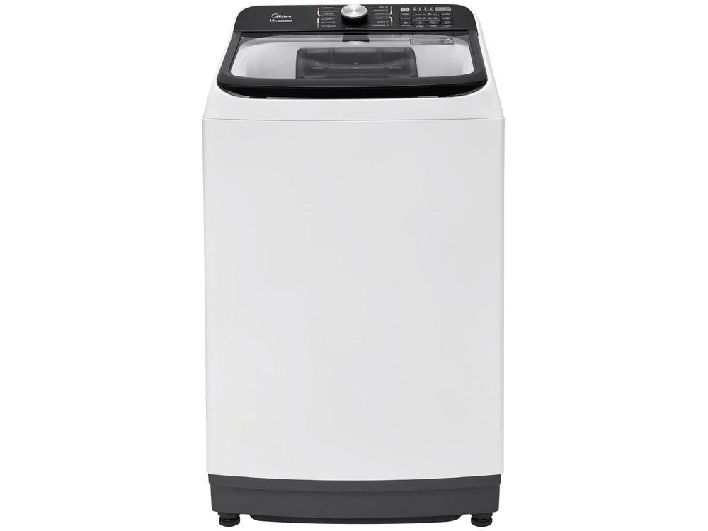 Lavadora de Roupas Midea 15kg Cesto Inox 13 Programas de Lavagem Branca Wave Agitator - 1