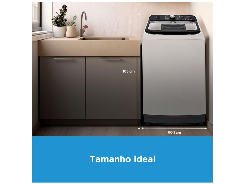 Lavadora de Roupas Midea 15kg Cesto Inox 13 Programas de Lavagem Branca Wave Agitator - 3