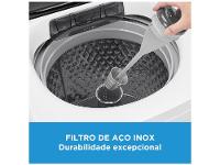 Lavadora de Roupas Midea 15kg Cesto Inox 13 Programas de Lavagem Branca Wave Agitator - 7