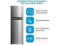 Geladeira/Refrigerador Midea Frost Free Duplex 425L MD-RT572EVD461 - 2