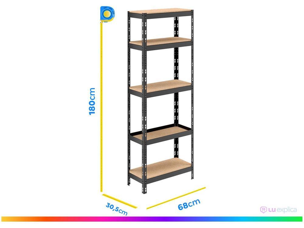 Estante Multiuso 5 Prateleiras Multivisão Stronger - 5
