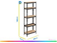 Estante Multiuso 5 Prateleiras Multivisão Stronger - 5