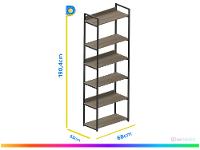 Estante Multiuso 6 Prateleiras Multivisão Urbana - 4