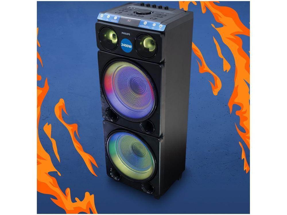Caixa de Som Torre Philips TAX5509/78 Party Speaker 2400W - 10