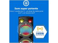 Caixa de Som Torre Philips TAX5509/78 Party Speaker 2400W