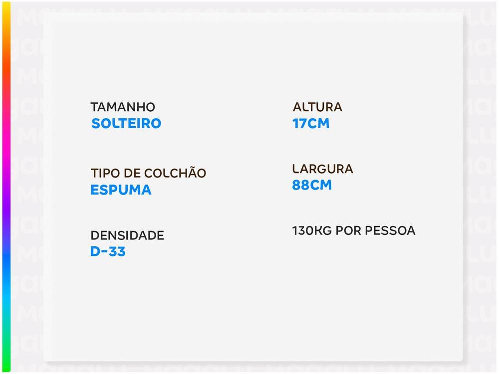 Colchão Solteiro Umaflex de Espuma D33 17x88x188cm Fit Firm - 3