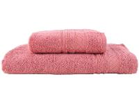 Jogo de Toalhas de Banho e Rosto Dohler de Algodão Premium Terracota 2 Peças - 1