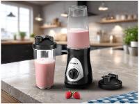 Liquidificador Mondial Personal Blender DG-01 2 Velocidades 300W Preto e Prata - 3