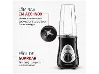 Liquidificador Mondial Personal Blender DG-01 2 Velocidades 300W Preto e Prata - 7