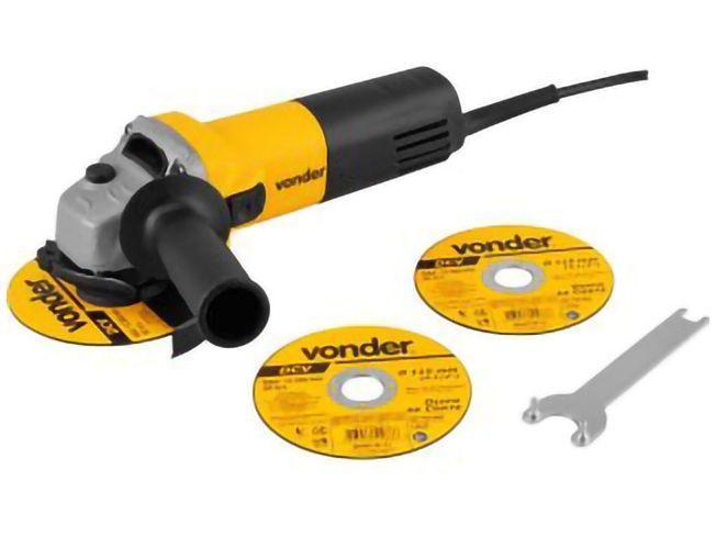 Esmerilhadeira Vonder Angular 650W 4.1/2" 7 Peças EAV 650 - 1