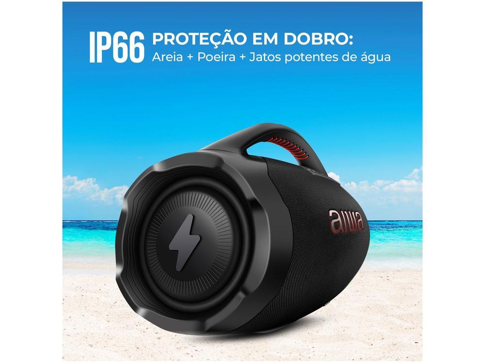 Caixa de Som Aiwa Boombox Plus AWS-BBS-01-B Bluetooth Amplificada 200W USB - 8