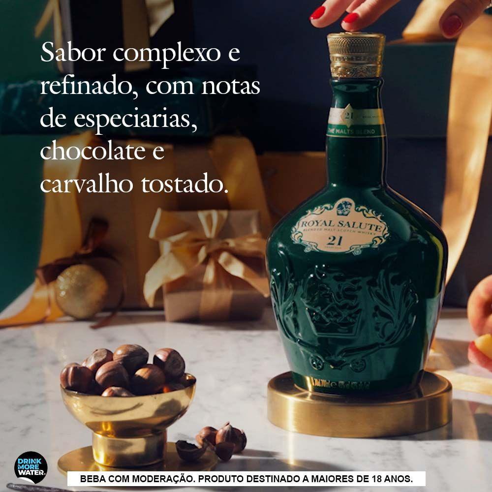 Whisky Royal Salute The Malts Blend 21 anos Escocês 700ml - 7