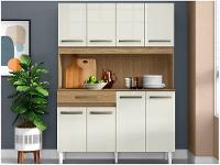 Armário de Cozinha Compacta Aramóveis Cleo 8 Portas - 1