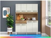 Armário de Cozinha Compacta Aramóveis Cleo 8 Portas