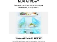 Geladeira/Refrigerador LG Frost Free Inox Duplex Branca 375L GN-B372PQW - 5