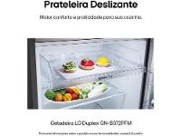 Geladeira/Refrigerador LG Frost Free Inox Duplex 375L GN-B372PFM - 6