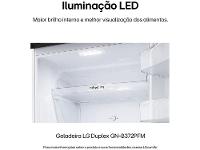 Geladeira/Refrigerador LG Frost Free Inox Duplex 375L GN-B372PFM - 8
