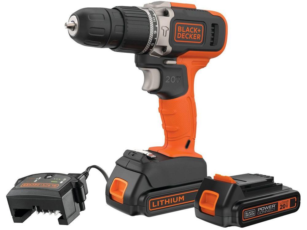 Furadeira e Parafusadeira de Impacto Black+Decker a Bateria 3 Peças 20V Max - 7