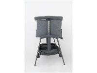 Berço Portátil com Colchão Galzerano Colin com Regulagem de Altura até 9kg Cinza - 7