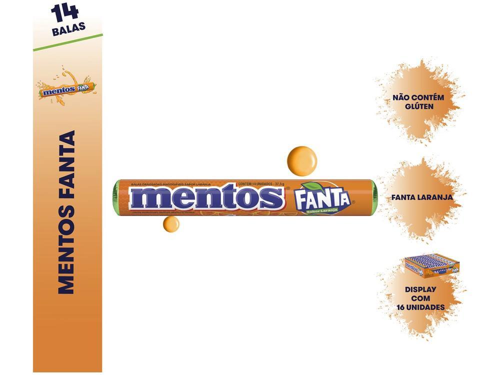 Bala Mentos Fanta Laranja 37,5g Display com 16 Sticks - 2