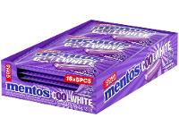Goma de Mascar Mentos Cool White Blue Raspberry sem Açúcar Display com 15 Slabs - 6