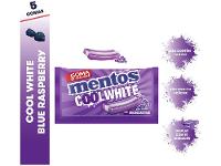 Goma de Mascar Mentos Cool White Blue Raspberry sem Açúcar Display com 15 Slabs - 2