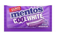 Goma de Mascar Mentos Cool White Blue Raspberry sem Açúcar Display com 15 Slabs - 7
