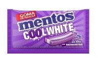 Goma de Mascar Mentos Cool White Blue Raspberry sem Açúcar Display com 15 Slabs - 5