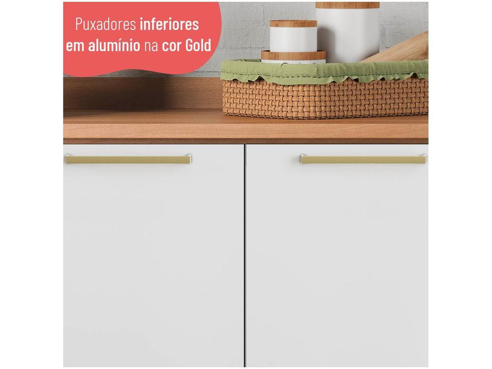 Armário de Cozinha Compacta Telasul Sálvia Nicho para Micro-ondas 8 Portas - 10