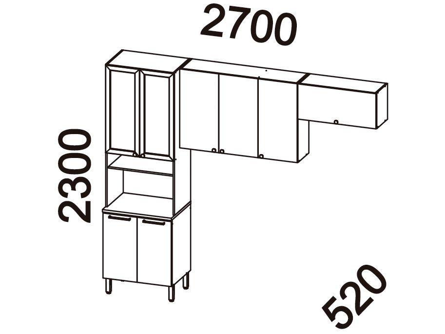 Armário de Cozinha Compacta Telasul Sálvia Nicho para Micro-ondas 8 Portas - 20