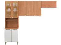 Armário de Cozinha Compacta Telasul Sálvia Nicho para Micro-ondas 8 Portas - 12